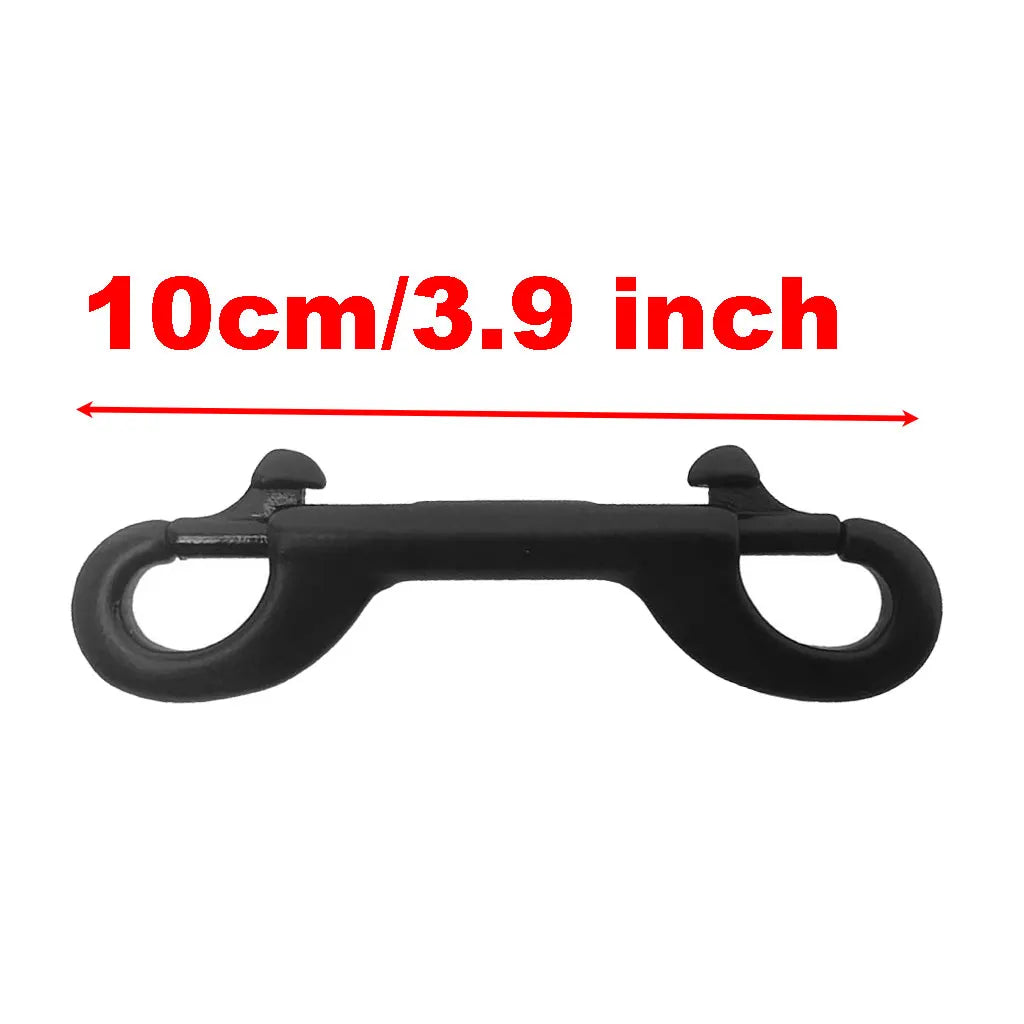 316SS Scuba Diving Double Ended Hook Quick Link Carabiner Double Ended Bolt 100mm BCD Snap Hook Clip
