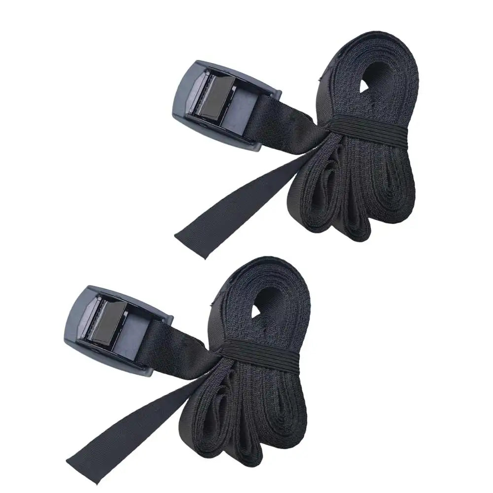 2PC Padded Cam Kayak Sturdy Tie Down Strap Lashing Strap Cargo Tie-down Strap Motorcycle SUP Luggage Securing Lock Buckle